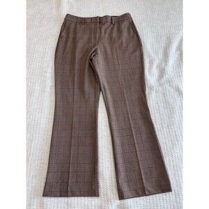 Rachel Zoe Brown Plaid Trousers